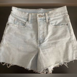 Old Navy Higher High Rise Light Wash Denim Shorts